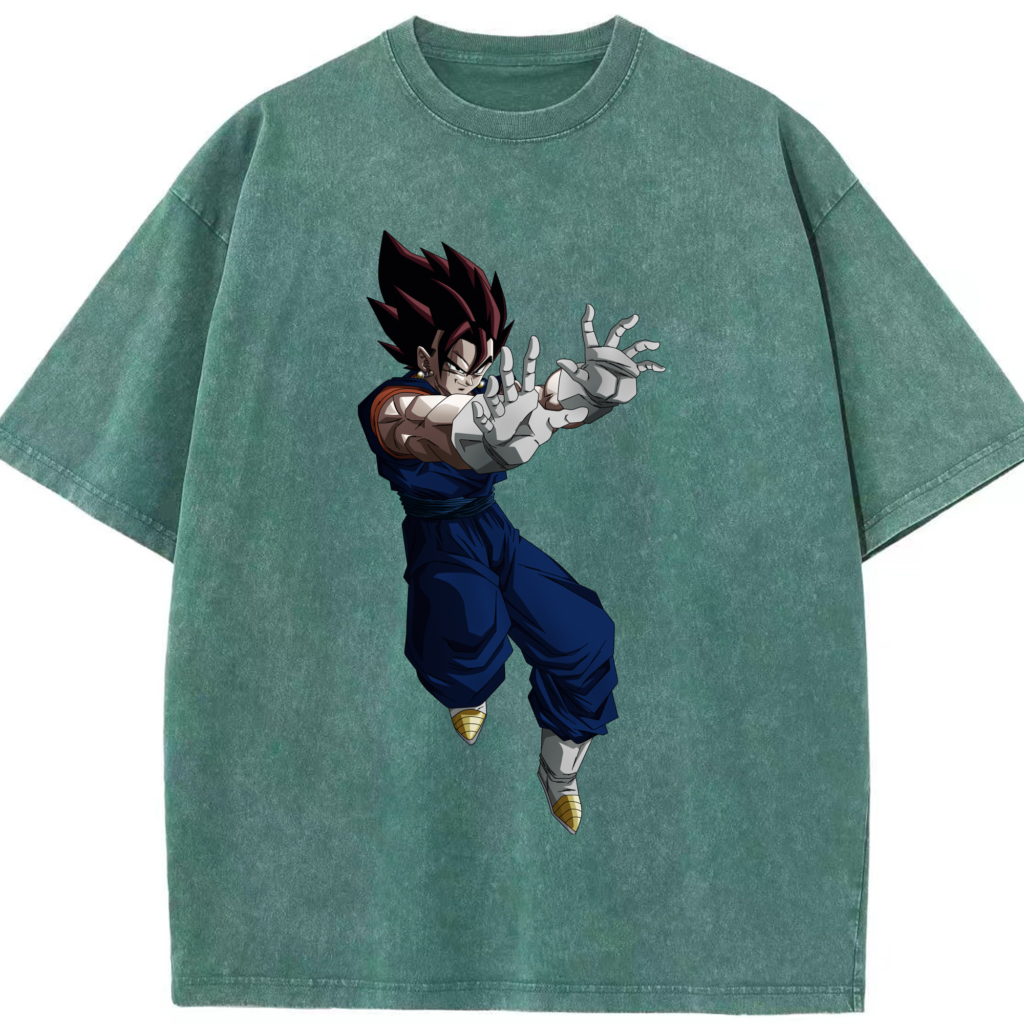 （画像用） ドラゴンボール ベジット DRAGON BALL Vegetto 綿100% ヴィンテージ風 半袖Tシャツ（フロントプリント）